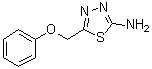 structure of CAS# 121068-32-4, 2-Amino-5-(phenoxymethyl)-1,3,4-thiadiazole;2-Amino-5-(phenoxymethyl)thiadiazole; 5-(Phenoxymethyl)-1,3,4-thiadiazol-2-amine