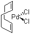 Dichloro(1,5-cyclooctadiene)palladium(II) molecular structure (CAS 12107-56-1)