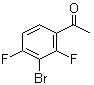1-(3-Bromo-2,4-difluorophenyl)ethanone molecular structure (CAS 1210824-63-7)