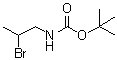(2-溴丙基)氨基甲酸叔丁酯分子结构 (CAS 121102-88-3)