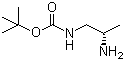 tert-Butyl ((2S)-2-aminopropyl)carbamate molecular structure (CAS 121103-15-9)