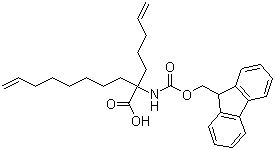 N-Fmoc-2-amino-2-(pent-4-enyl)dec-9-enoic acid molecular structure (CAS 1211504-14-1)