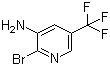 结构式 CAS# 1211515-87-5, 2-溴-5-(三氟甲基)吡啶-3-胺