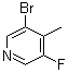 3-Bromo-5-fluoro-4-methylpyridine molecular structure (CAS 1211517-76-8)