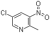 structure of CAS# 1211533-93-5, 5-Chloro-2-methyl-3-nitropyridine