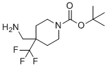 4-Aminomethyl-4-trifluoromethyl-piperidine-1-carboxylic acid tert-butyl ester molecular structure (CAS 1211578-36-7)