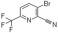 3-溴-6-(三氟甲基)-2-吡啶甲腈分子结构 (CAS 1211583-96-8)