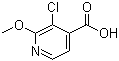 3-Chloro-2-methoxy-4-pyridinecarboxylic acid molecular structure (CAS 1211584-06-3)