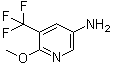 structure of CAS# 1211584-76-7, 6-Methoxy-5-(trifluoromethyl)-3-pyridinamine