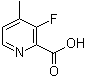 3-Fluoro-4-methyl-2-pyridinecarboxylic acid molecular structure (CAS 1211587-40-4)