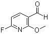 6-氟-2-甲氧基-3-吡啶甲醛分子结构 (CAS 1211588-41-8)