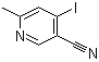 4-Iodo-6-methyl-3-pyridinecarbonitrile molecular structure (CAS 1211594-67-0)