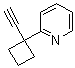 结构式 CAS# 1211596-04-1, 2-(1-乙炔基环丁基)吡啶