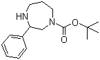 structure of CAS# 1211596-44-9, 3-Phenyl-[1,4]diazepane-1-carboxylic acid tert-butyl ester