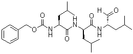 N-[(Phenylmethoxy)carbonyl]-L-leucyl-N-[(1S)-1-formyl-3-methylbutyl]-D-leucinamide molecular structure (CAS 1211877-36-9)