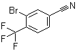 3-Bromo-4-(trifluoromethyl)benzonitrile molecular structure (CAS 1212021-55-0)