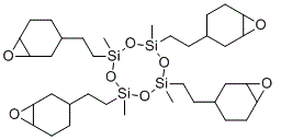 2,4,6,8-Tetramethyl-2,4,6,8-tetrakis[2-(3,4-epoxycyclohexyl)ethyl]cyclotetrasiloxane molecular structure (CAS 121225-98-7)