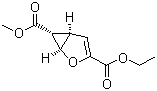 (1alpha,5alpha,6alpha)-2-Oxabicyclo[3.1.0]hex-3-ene-3,6-dicarboxylic acid 3-ethyl 6-methyl ester molecular structure (CAS 121262-20-2)