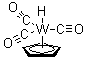 Tricarbonyl(cyclopentadienyl)hydridotungsten molecular structure (CAS 12128-26-6)