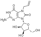 7-Allyl-8-oxoguanosine molecular structure (CAS 121288-39-9)