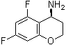 (4S)-5,7-Difluoro-3,4-dihydro-2H-1-benzopyran-4-amine molecular structure (CAS 1212993-64-0)