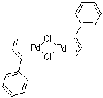 Cinnamylpalladium chloride dimer molecular structure (CAS 12131-44-1)