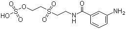 2-[2-[(3-Aminobenzoyl)amino]ethylsulfonyl]ethyl hydrogen sulfate molecular structure (CAS 121315-20-6)