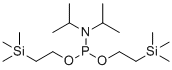 Bis(2-(trimethylsilyl)ethyl) diisopropylphosphoramidite molecular structure (CAS 121373-20-4)