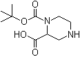 structure of CAS# 1214196-85-6, 1,2-Piperazinedicarboxylic acid 1-(1,1-dimethylethyl) ester