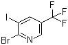 2-Bromo-3-iodo-5-(trifluoromethyl)pyridine molecular structure (CAS 1214323-90-6)