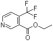4-(Trifluoromethyl)-3-pyridinecarboxylic acid ethyl ester molecular structure (CAS 1214332-65-6)
