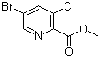 5-Bromo-3-chloro-2-pyridinecarboxylic acid methyl ester molecular structure (CAS 1214336-41-0)