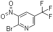 2-Bromo-3-nitro-5-(trifluoromethyl)pyridine molecular structure (CAS 1214336-90-9)