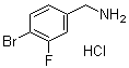 structure of CAS# 1214342-53-6, 4-Bromo-3-fluorobenzenemethanamine hydrochloride