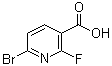 6-Bromo-2-fluoro-3-pyridinecarboxylic acid molecular structure (CAS 1214345-17-1)