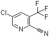 5-Chloro-3-(trifluoromethyl)-2-pyridinecarbonitrile molecular structure (CAS 1214349-71-9)