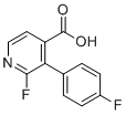 2-Fluoro-3-(4-fluorophenyl)isonicotinic acid molecular structure (CAS 1214355-35-7)