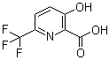 3-Hydroxy-6-(trifluoromethyl)-2-pyridinecarboxylic acid molecular structure (CAS 1214362-36-3)