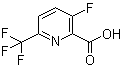 3-Fluoro-6-(trifluoromethyl)-2-pyridinecarboxylic acid molecular structure (CAS 1214365-86-2)