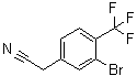 3-Bromo-4-(trifluoromethyl)benzeneacetonitrile molecular structure (CAS 1214372-42-5)
