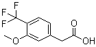 3-Methoxy-4-(trifluoromethyl)benzeneacetic acid molecular structure (CAS 1214372-96-9)