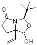 (3R,7aR)-3-(1,1-Dimethylethyl)-7a-ethenyltetrahydro-1-hydroxy-3H,5H-pyrrolo[1,2-c]oxazol-5-one molecular structure (CAS 1214741-21-5)
