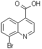 8-Bromo-4-quinolinecarboxylic acid molecular structure (CAS 121490-67-3)