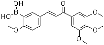 B-[2-Methoxy-5-[(1E)-3-oxo-3-(3,4,5-trimethoxyphenyl)-1-propen-1-yl]phenyl]boronic acid molecular structure (CAS 1215281-19-8)