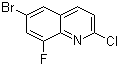 6-Bromo-2-chloro-8-fluoroquinoline molecular structure (CAS 1215767-81-9)