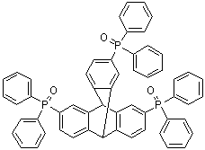 1,1',1''-(9,10-Dihydro-9,10[1',2']-benzenoanthracene-2,6,14-triyl)tris[1,1-diphenylphosphine oxide] molecular structure (CAS 1215876-95-1)