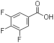 3,4,5-三氟苯甲酸分子结构 (CAS 121602-93-5)