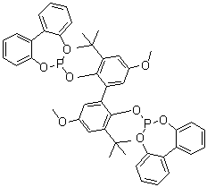 2,2'-Bis[(1,1'-biphenyl-2,2'-diyl)phosphite]-3,3'-di-tert-butyl-5,5'-dimethoxy-1,1'-biphenyl molecular structure (CAS 121627-17-6)