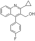 2-Cyclopropyl-4-(4-fluorophenyl)-quinolyl-3-methanol  molecular structure (CAS 121660-11-5)