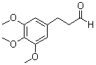 3,4,5-Trimethoxybenzenepropanal molecular structure (CAS 121667-78-5)